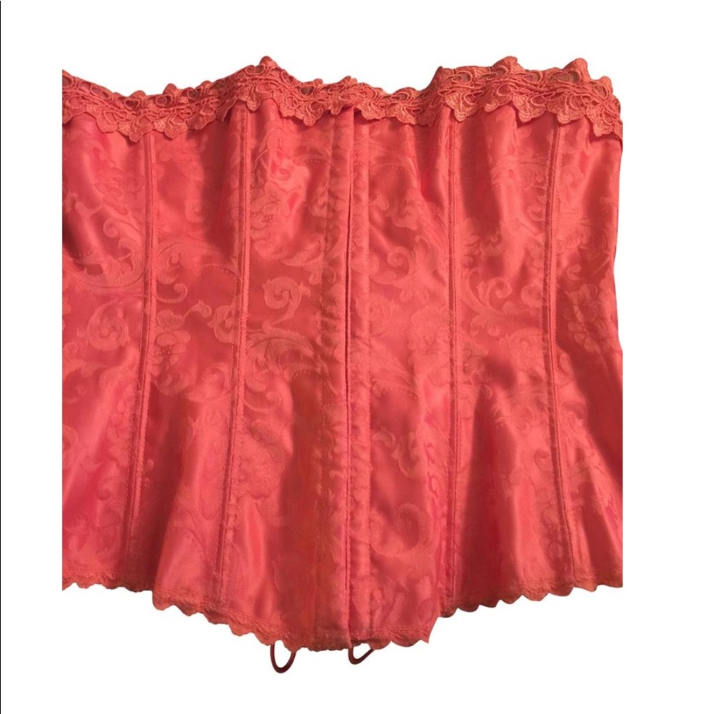 COPY - Frederick’s of Hollywood Coral Corset Size…
